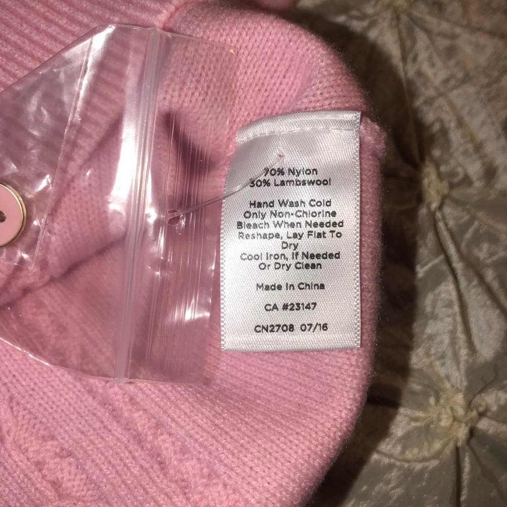 Talbots Baby Pink Embossed Patterned Sweater - image 6